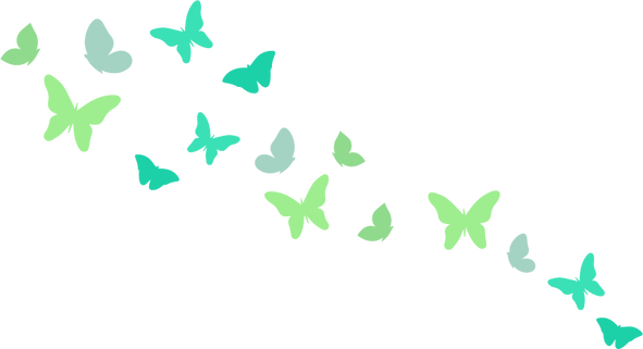 Butterfly Green Pastel Background